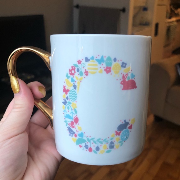 Other - FREE WITH PURCHASE✨ Easter themed initial C Mug